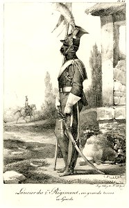 Lancier du 2. me régiment, en grande tenue, ex-Garde (BM 1855,0414.98)