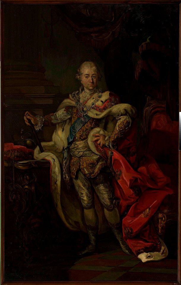 Marcello Bacciarelli - Portrait of Stanisław August in the coronation costume - MP 1402 MNW - National Museum in Warsaw