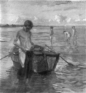 Christian Landenberger - Badende Knaben am See (1908)