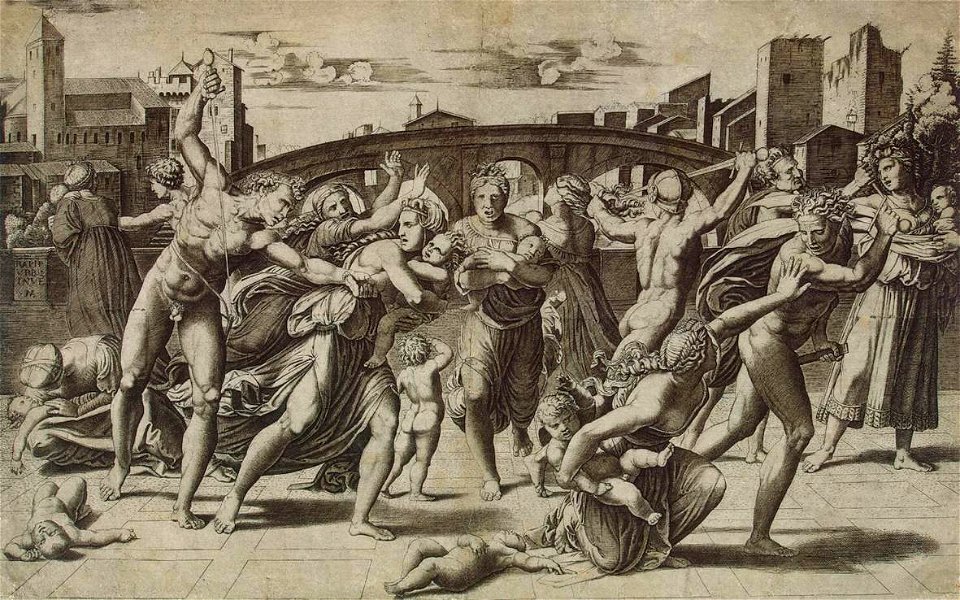 Marcantonio Raimondi - Massacre of the Innocents - WGA18980