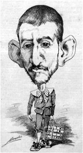 Marcelino Menéndez Pelayo, de Mecachis, La Semana Cómica, 31-08-1888 (66)