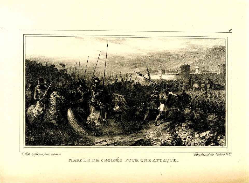 Marche de croisés pour une attaque (BM 1863,0725.422)