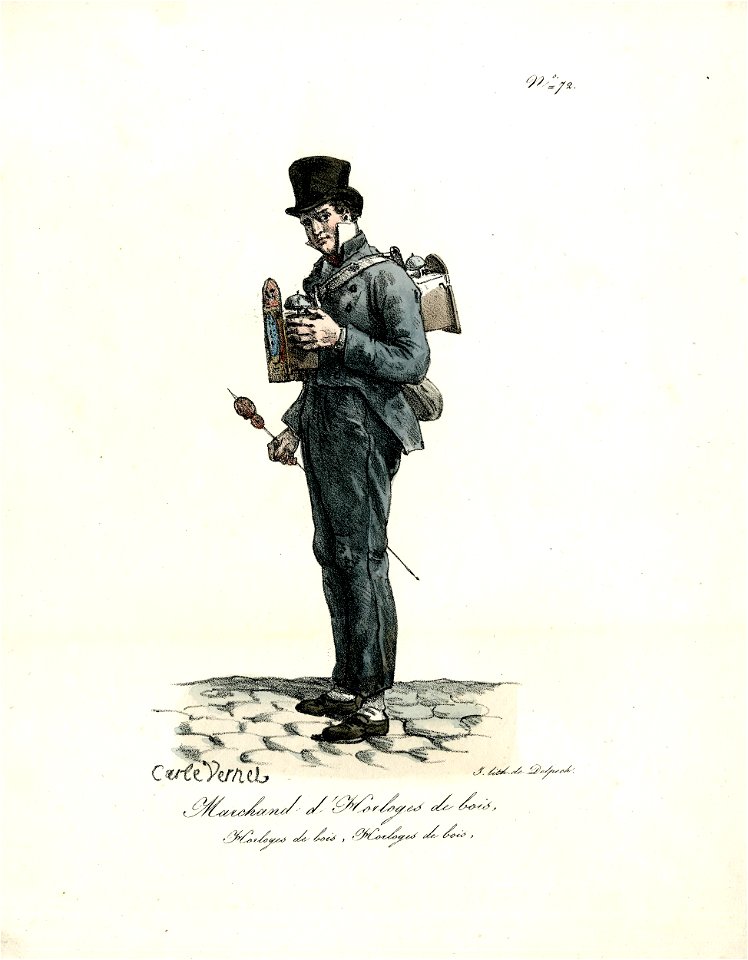 Marchand d'horloges de bois (BM 1861,1012.754)