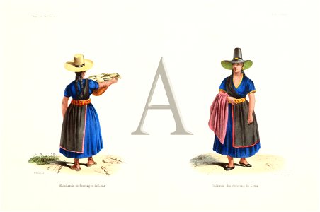 Marchande de Fromages de Lima. Indienne des environs de Lima