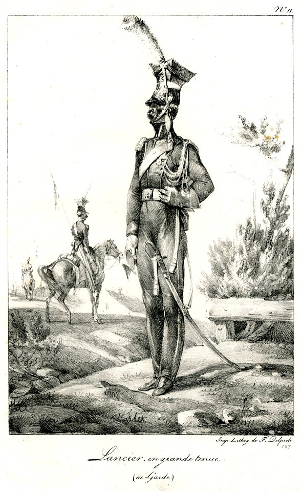Lancier, en grande tenue (ex-Garde) (BM 1855,0414.85)
