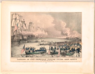 Landing of the American forces under Genl. Scott, at Vera Cruz, March 9th, 1847 LCCN94505112