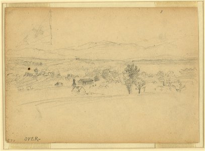 Landscape with faintly drawn flag LCCN2004661117