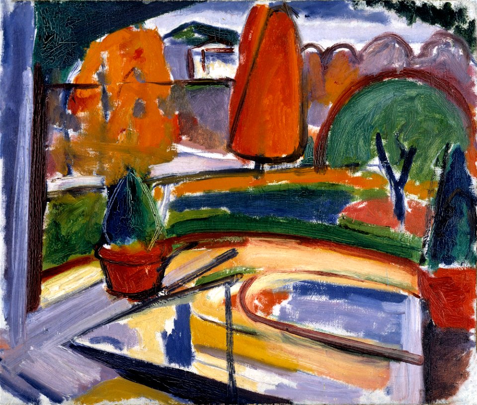 Landscape with Pond--Newman's Yard-1968.121.1 1