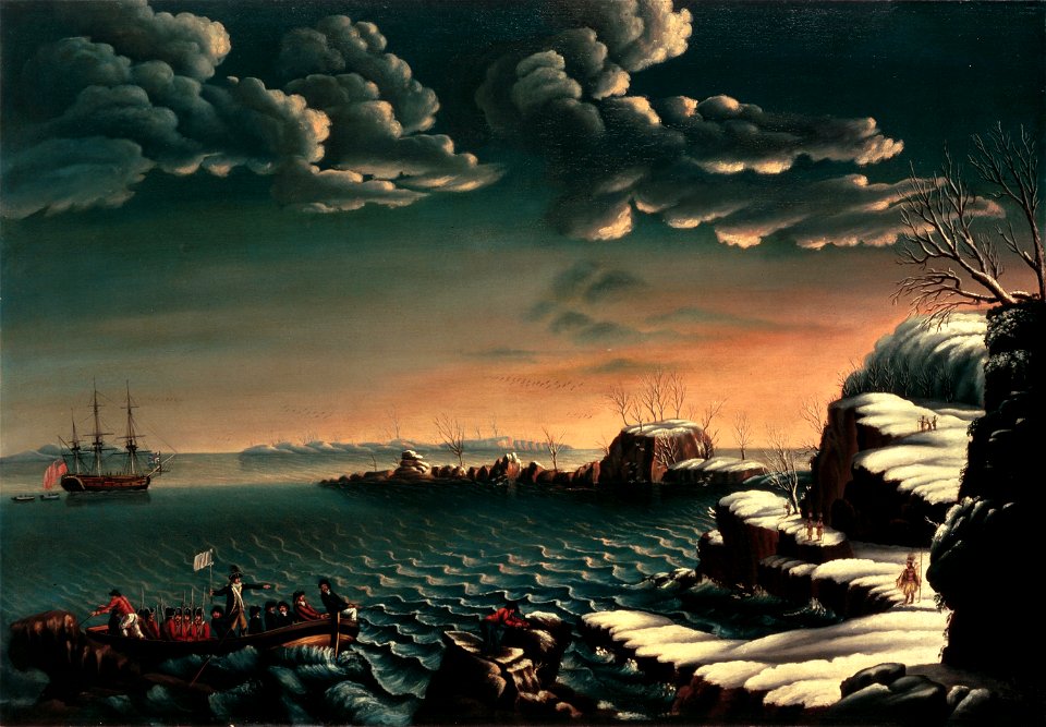 Landing of the Pilgrims by Cornè - circa 1805