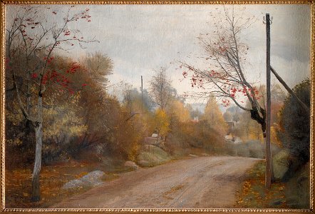 Landevejen ved Maagenstrup. 1888