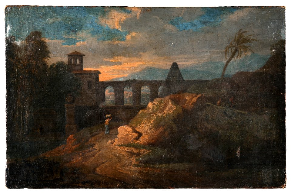 Landscape with Buildings and an Aqueduct - Nationalmuseum - 17821