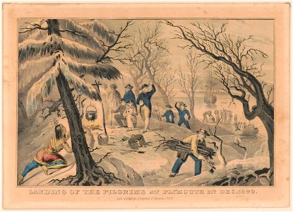 Landing of the Pilgrims at Plymouth 11th Dec. 1620 LCCN95503144