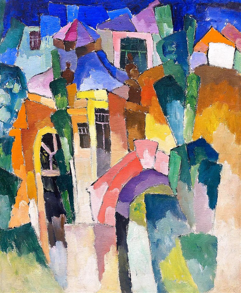 Landscape by Aristarkh Lentulov (1910s)