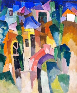 Landscape by Aristarkh Lentulov (1910s)