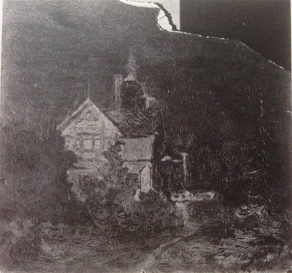 Landscape at Night (Malevich, ca. 1900)