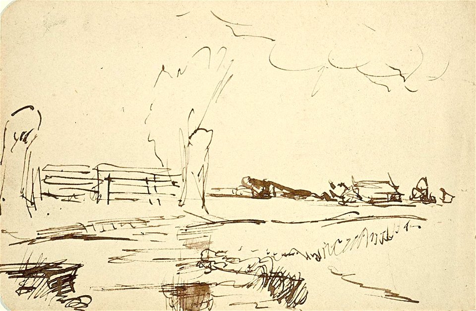 Landscape with Pollard Willows by Theo van Doesburg Centraal Museum AB4511