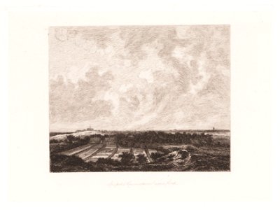 Landschap met bouwterrein, objectnr A 15396