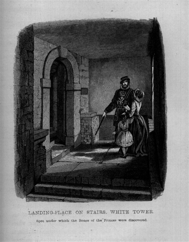 Landing-Place on Stairs, White Tower - Memorials of the Tower of London