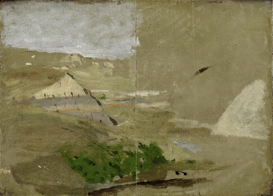 Landscape sketch for Cowboys in the Bad Lands G228 side A