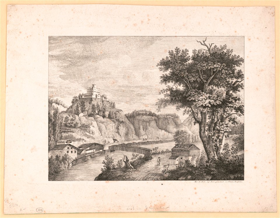 Landscape with bridge and castle LCCN2003674380