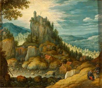 Landscape with a Fortress (Marten Rijckaert) - Nationalmuseum - 23786