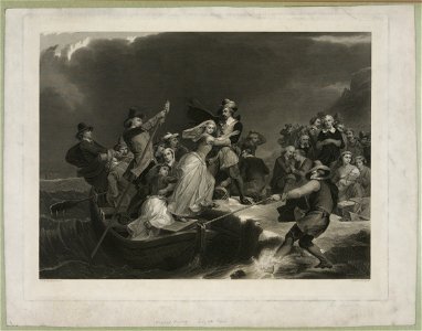Landing of the Pilgrims on Plymouth Rock, 1620) - P.F. Rothermel paintr. ; J. Andrews engravr LCCN2010646064