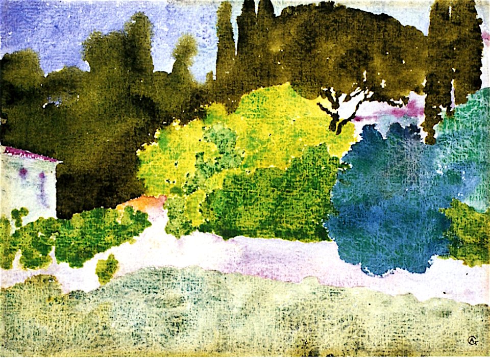 Landscape in Florence Augusto Giacometti, 1910