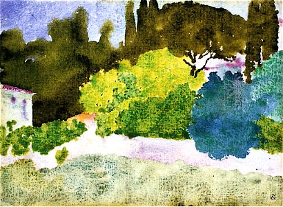 Landscape in Florence Augusto Giacometti, 1910