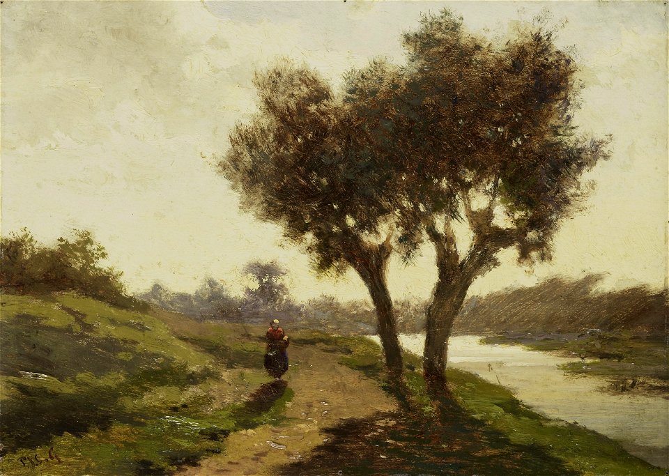 Landschap met twee bomen Rijksmuseum SK-A-4670