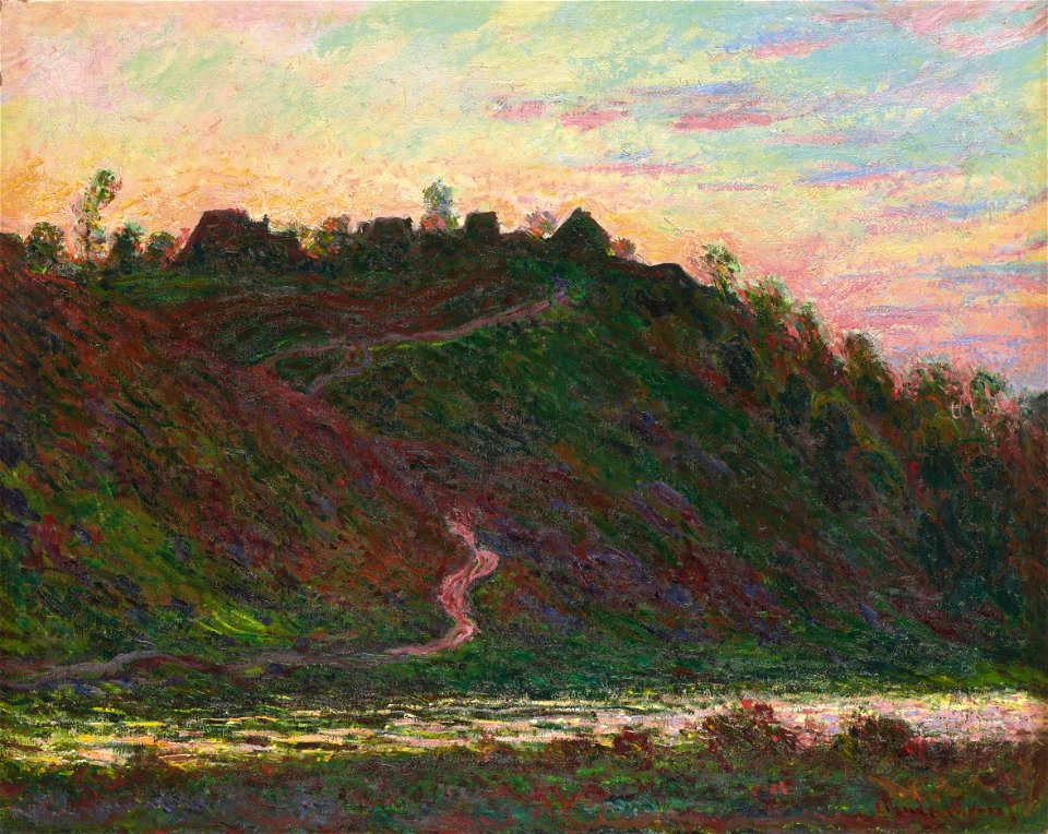 Claude Monet - Village de La Roche-Blond, effet du soir (1889)
