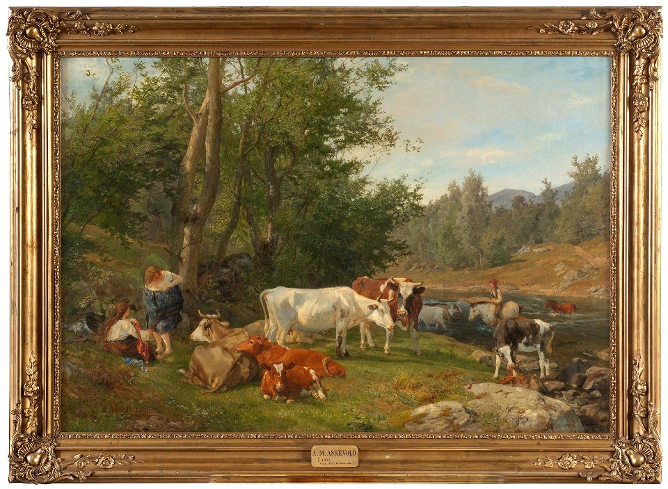 Landscape with Cattle (Anders Monsen Askevold) - Nationalmuseum - 18256