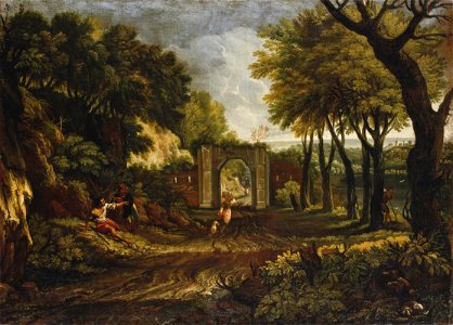 Landscape with a Ruin - Nationalmuseum - 17813. Free illustration for personal and commercial use.