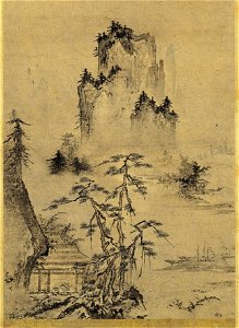 Landscape Tenshō Shūbun painting part