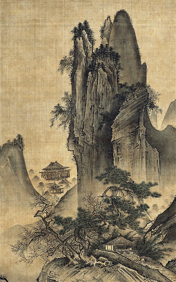 Landscape of the Four Seasons (Spring) by Sesshu