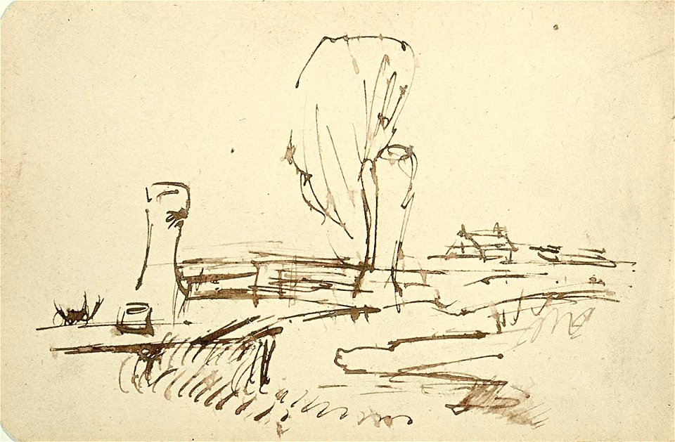 Landscape with Pollard Willows by Theo van Doesburg Centraal Museum AB4512