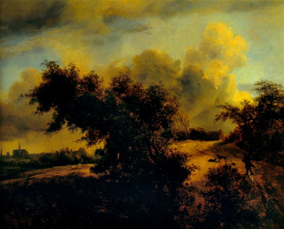 Landscape with a Church by Robert Ladbrooke