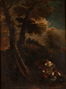 Landscape with a Woman and Two Soldiers (Pier Francesco Mola) - Nationalmuseum - 17161