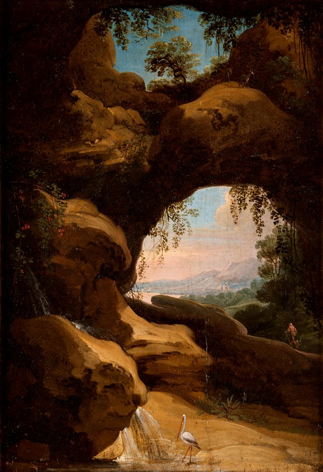 Landscape with views through the cave (Jan Asselyn) - Nationalmuseum - 158021