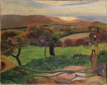 Landscape from Bretagne (Paul Gauguin) - Nationalmuseum - 19216