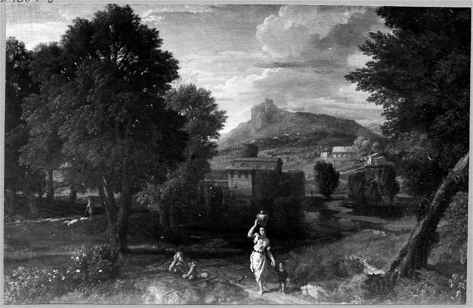 Landscape with a Woman Carrying a Pitcher (Jan Frans van Bloemen) - Nationalmuseum - 17820