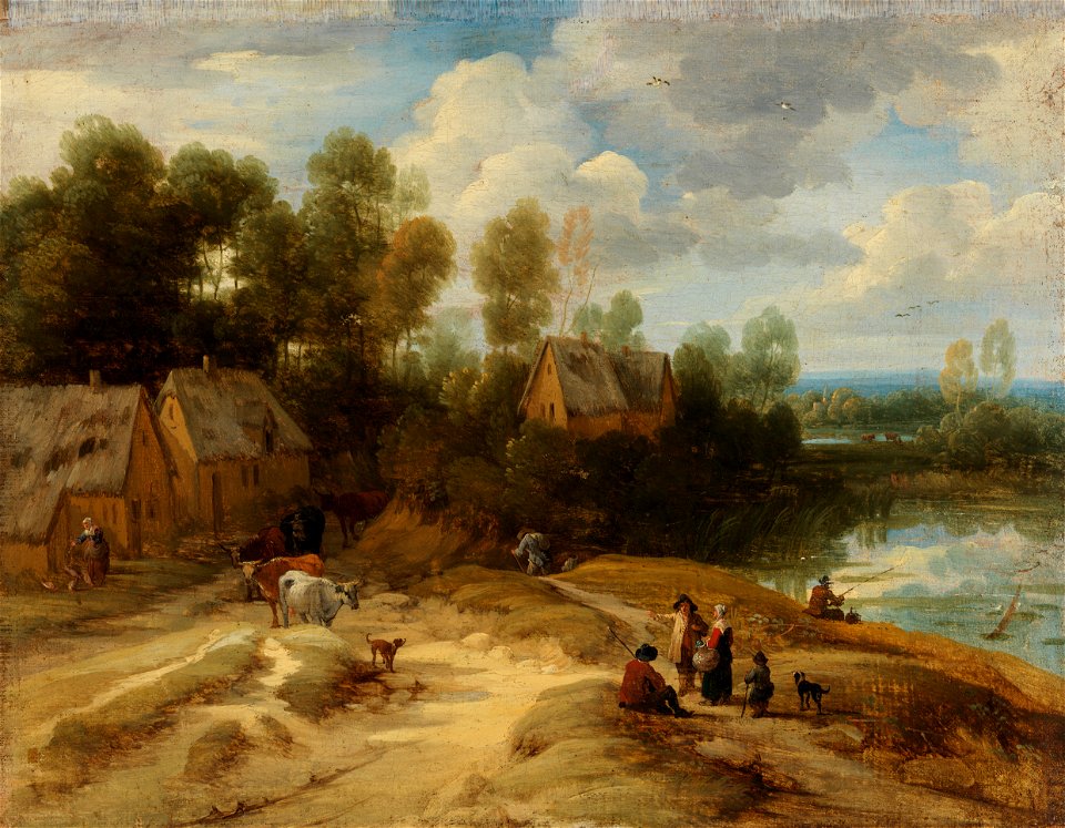 Landscape with Peasants and Cattle P11503