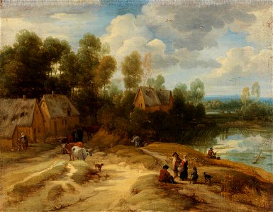 Landscape with Peasants and Cattle P11503