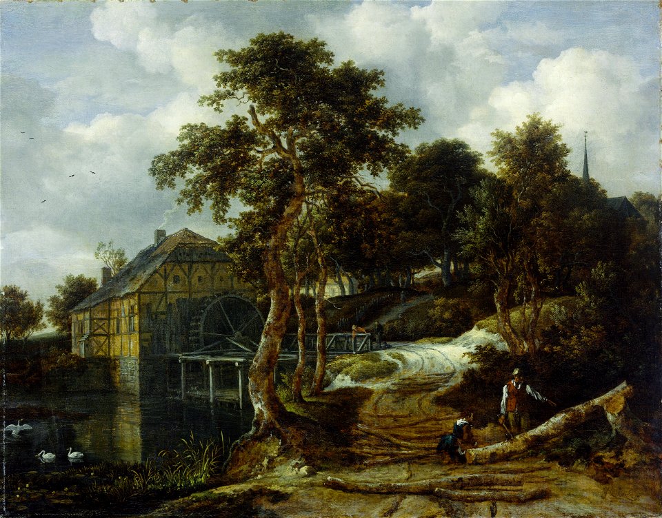 Landschap met watermolen Rijksmuseum SK-C-213