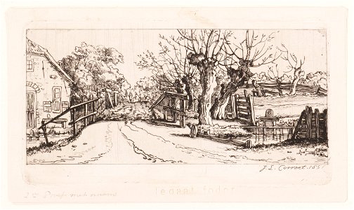 Landschapje met knotwilgen, objectnr A 12273