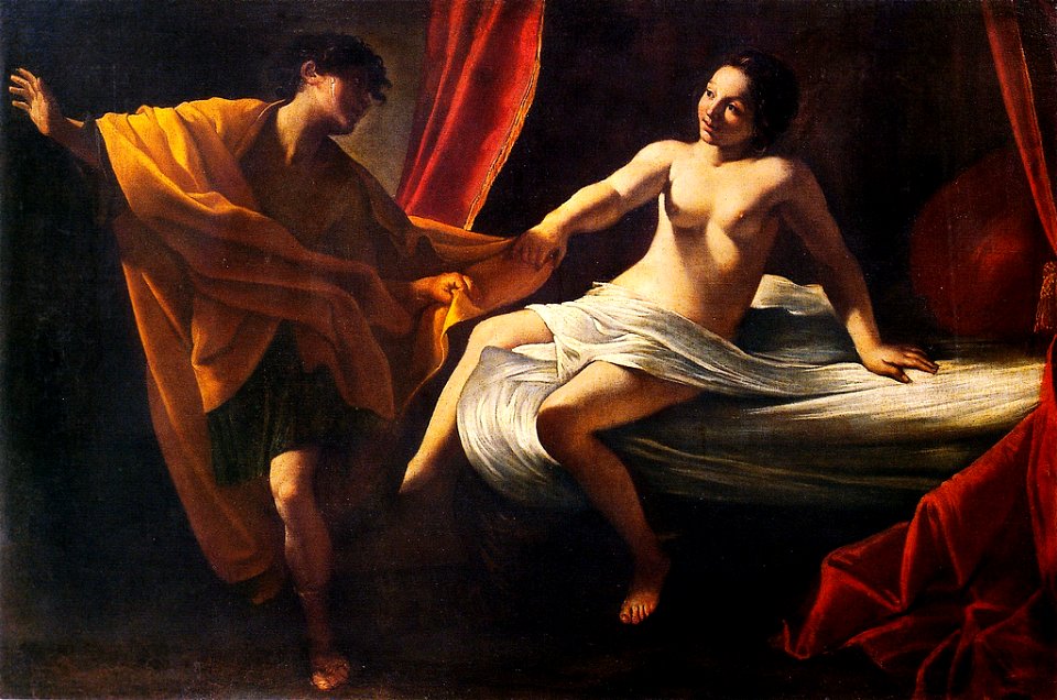 Giuseppe e la moglie di Putifarre - Lanfranco