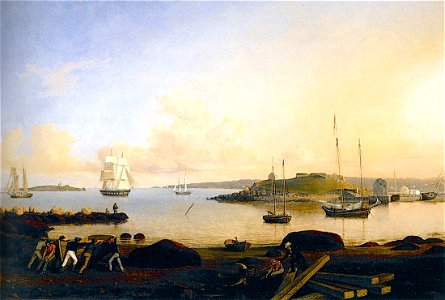 Fitz Hugh Lane - The Island and Fort of Ten Pound, Gloucester - WGA12442