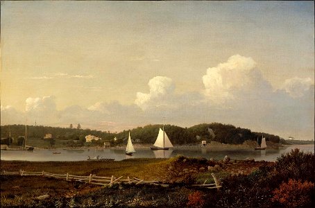 Fitz Henry Lane - Fresh Water Cove from Dolliver's Neck, Gloucester - 48.445 - Museum of Fine Arts