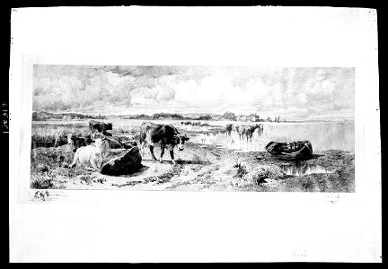Landscape with cattle LCCN2003672265