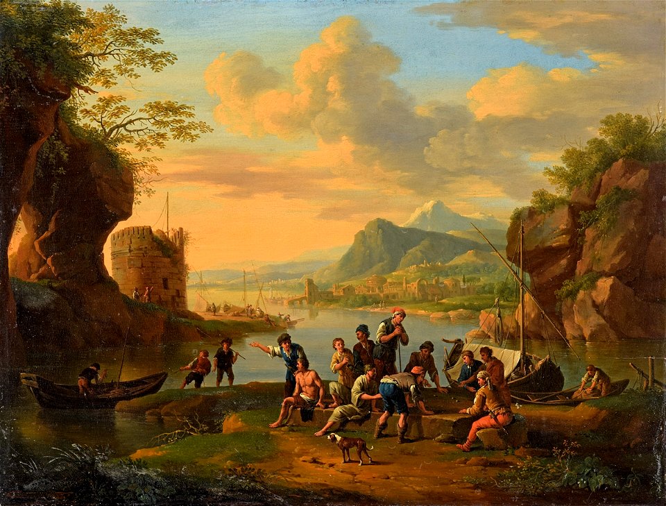 Landschaft mit würfelnden Vagabunden
