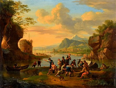 Landschaft mit würfelnden Vagabunden